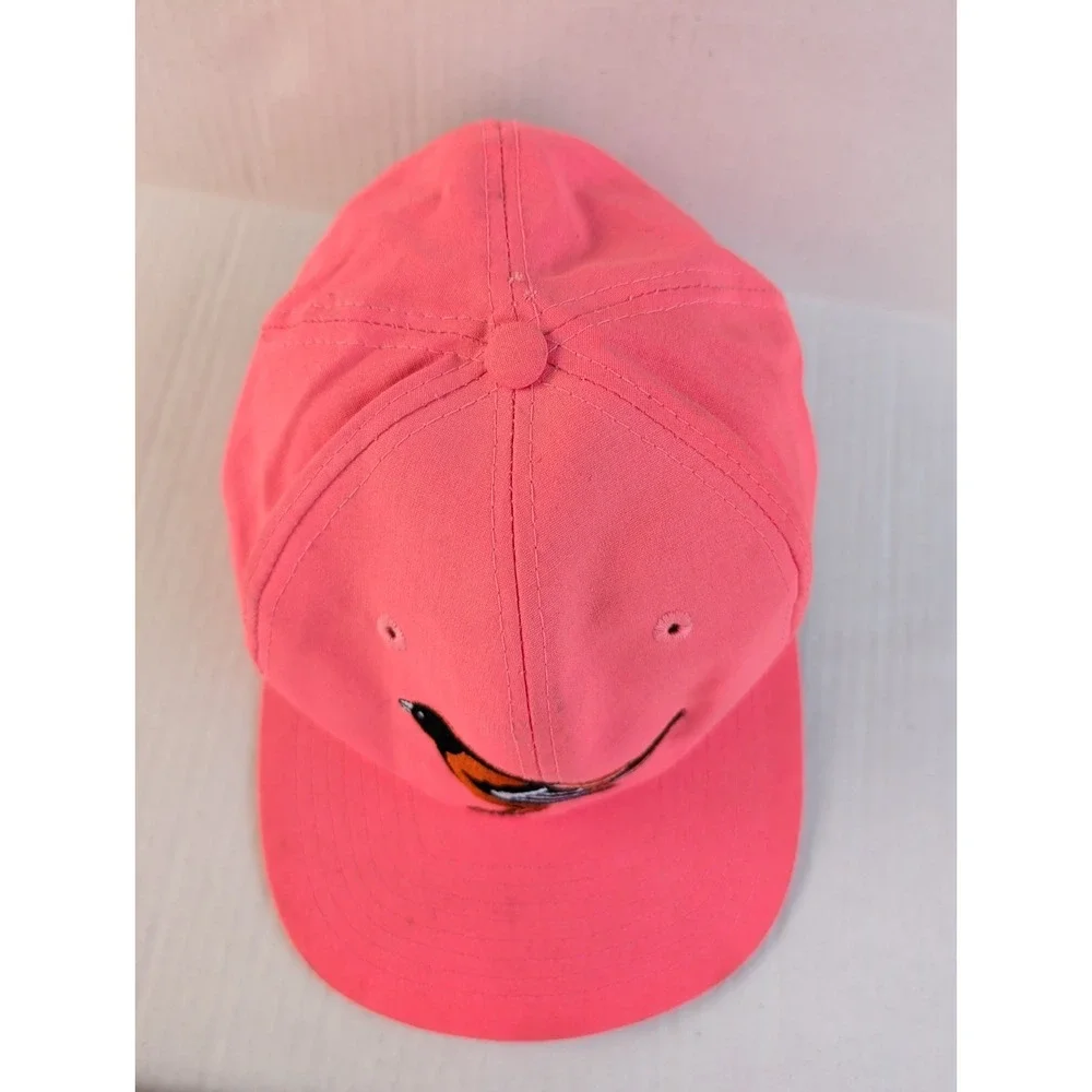 Vintage‎ Baltimore Orioles Womens Hat Pink Snapback MLB 90s Bird Logo Neon Hot